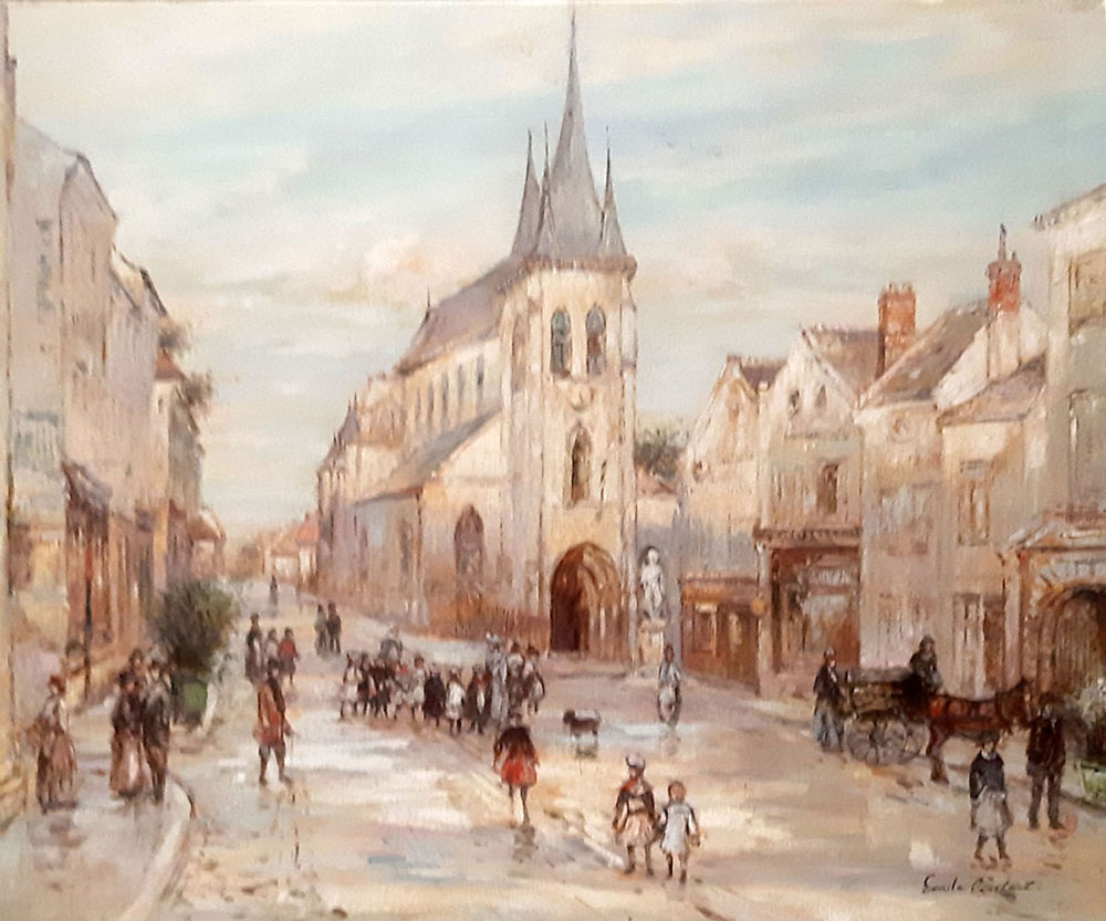 scne de vie /50cm x 61cm /2138-T2